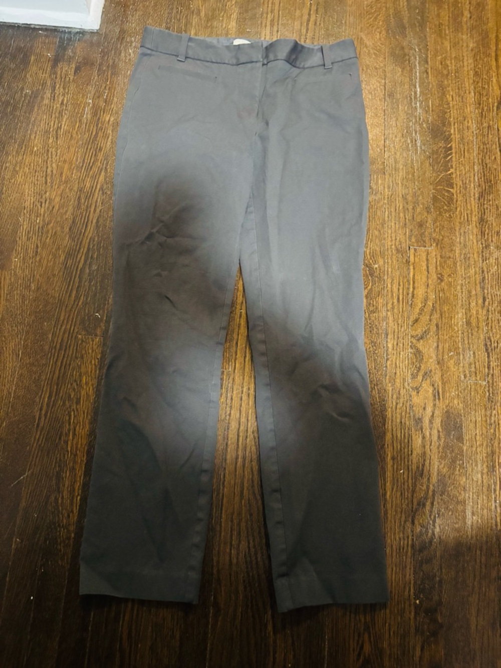 J.CREW, Classic Stretch Straight-Leg Dress Pants in Dark Gray, 6R